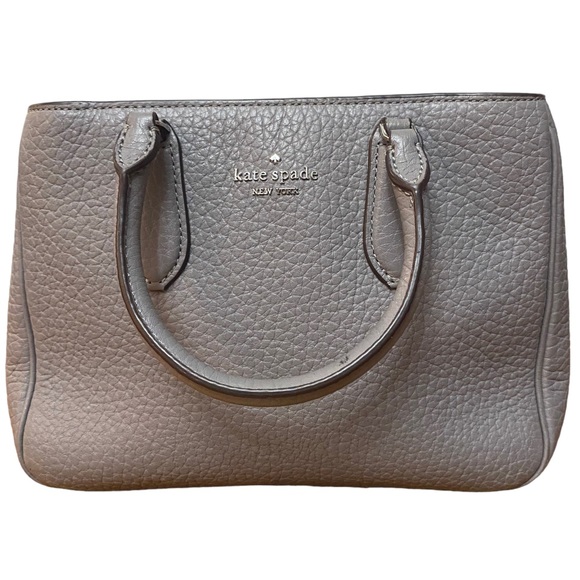 Kate Spade New York Leighton Small Grey Satchel Bag 10” L X 7” H X 4” W - Picture 7 of 9